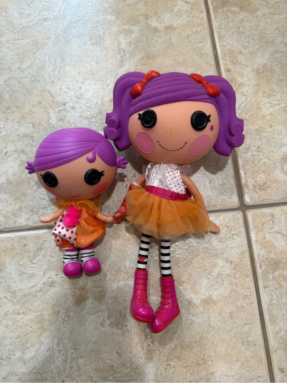 Lalaloopsy Sisters Peanut Big Top & Squirt Lil’ Top - 2 Doll Set